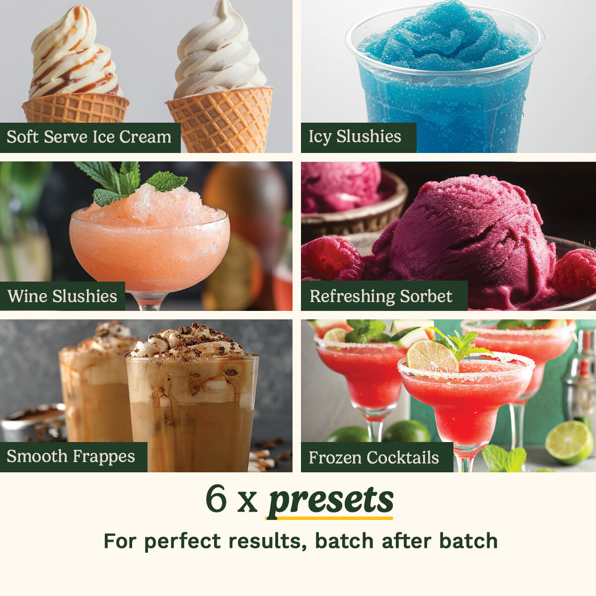Cuisinart Frost Fusion® 6 in 1 Soft Serve Ice Cream and Frozen Drinks Maker