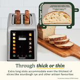 Cuisinart SimpliTouch XL Colour Touchscreen 2-Slice Toaster