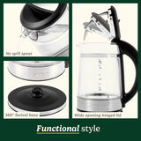 Cuisinart 1.7L Glass Kettle with Variable Temperature Control