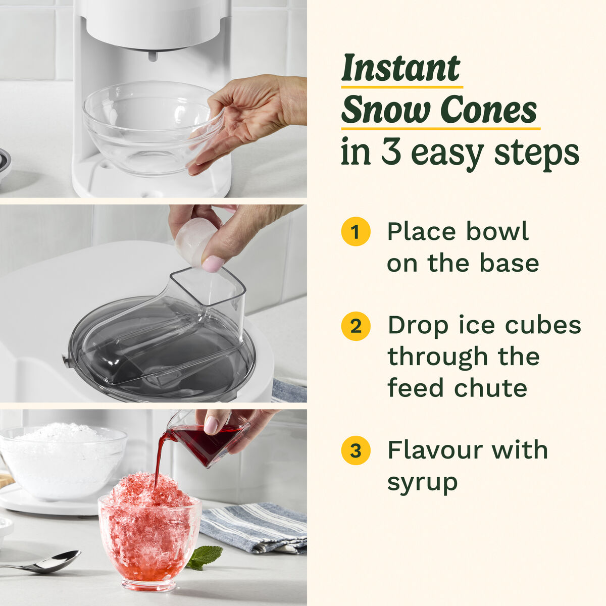 Cuisinart Cool Combo Snow Cone & Ice Cream Maker 1.4L, , large 5