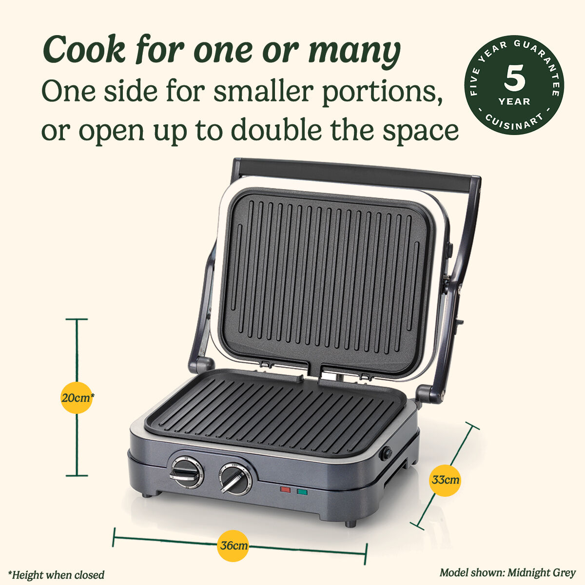 Griddle Grill GR47BU Cuisinart