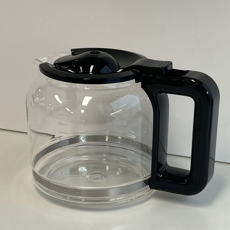 Drip Filter Coffee Maker Replacement Glass Carafe with Lid (Slate Grey)