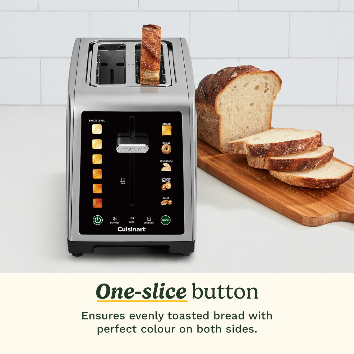 Cuisinart SimpliTouch XL Colour Touchscreen 2-Slice Toaster