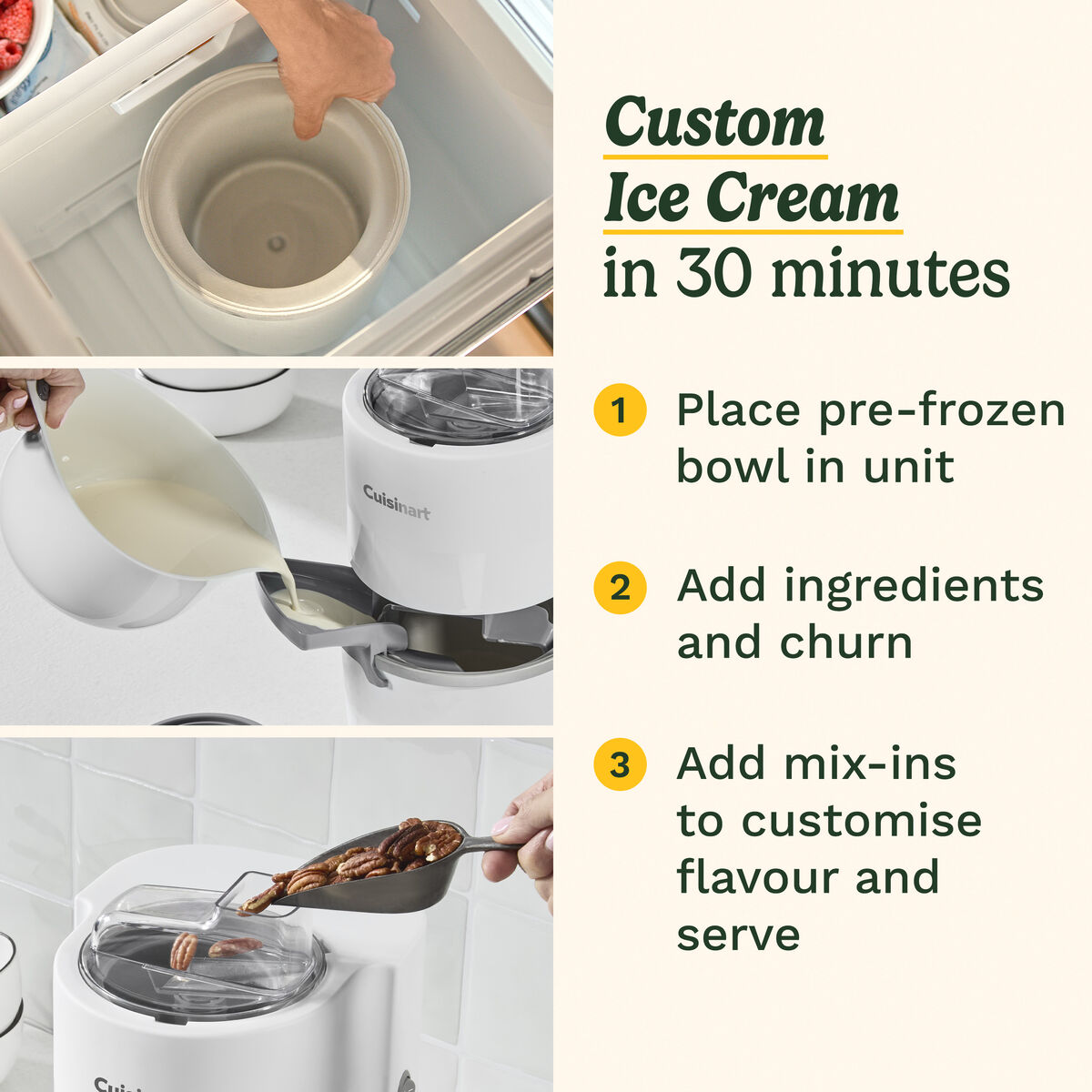 Cuisinart Cool Combo Snow Cone & Ice Cream Maker 1.4L, , large 8