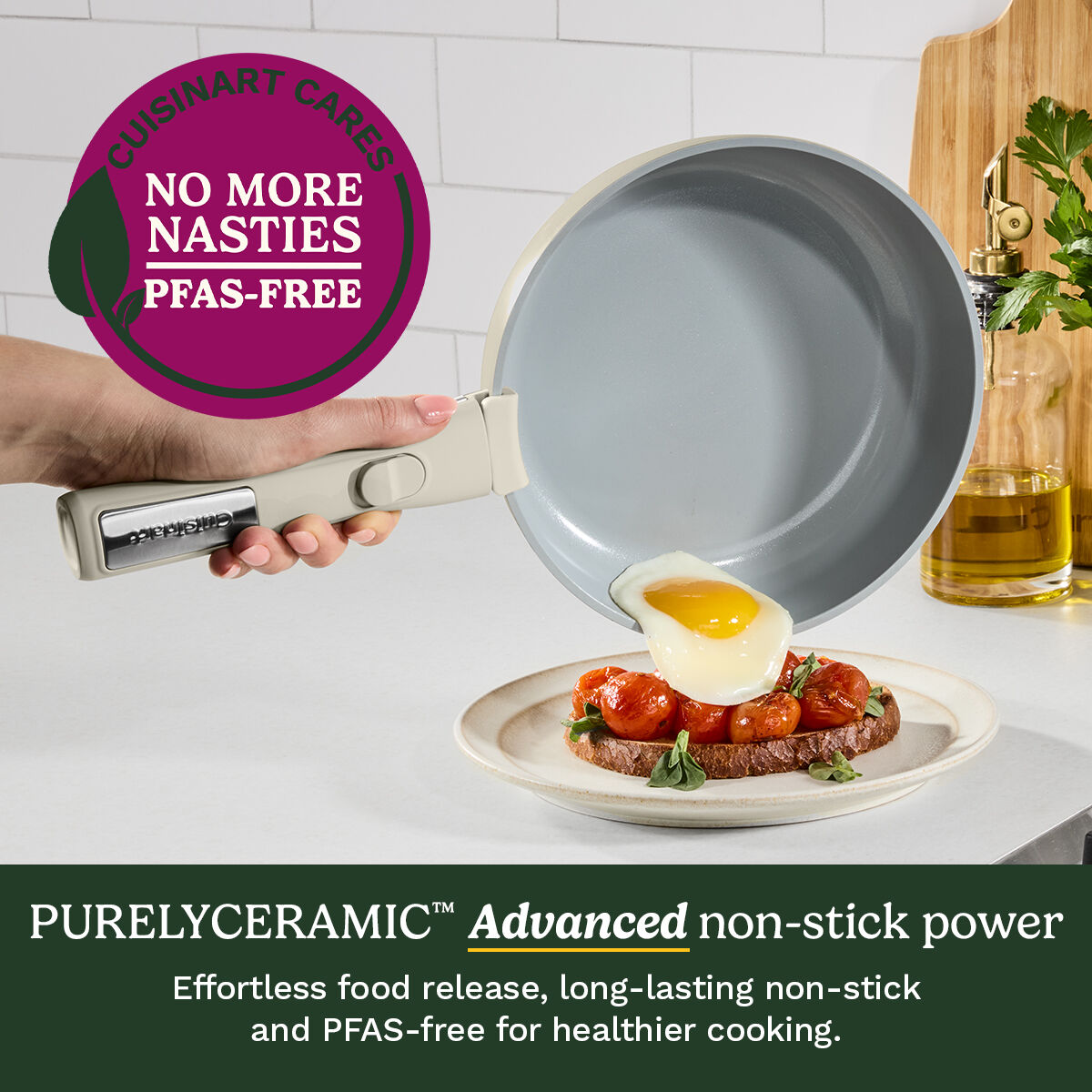 Cuisinart ClickSmart 10pc Non-Stick Detachable Handle Cookware, , large 6