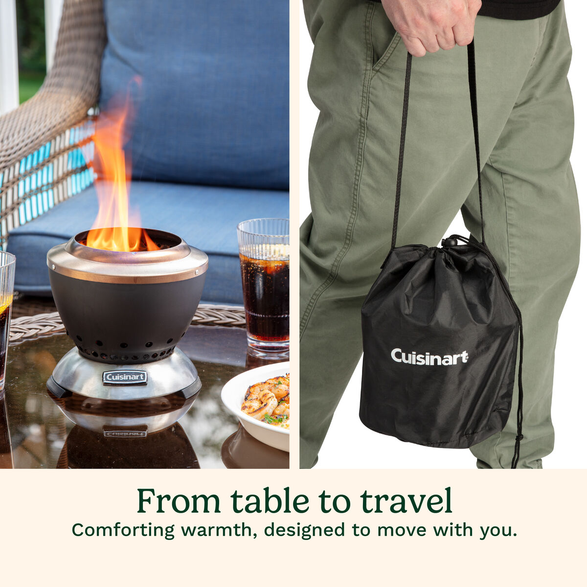 Cuisinart 19cm Table Top Cleanburn Smokeless Fire Pit
