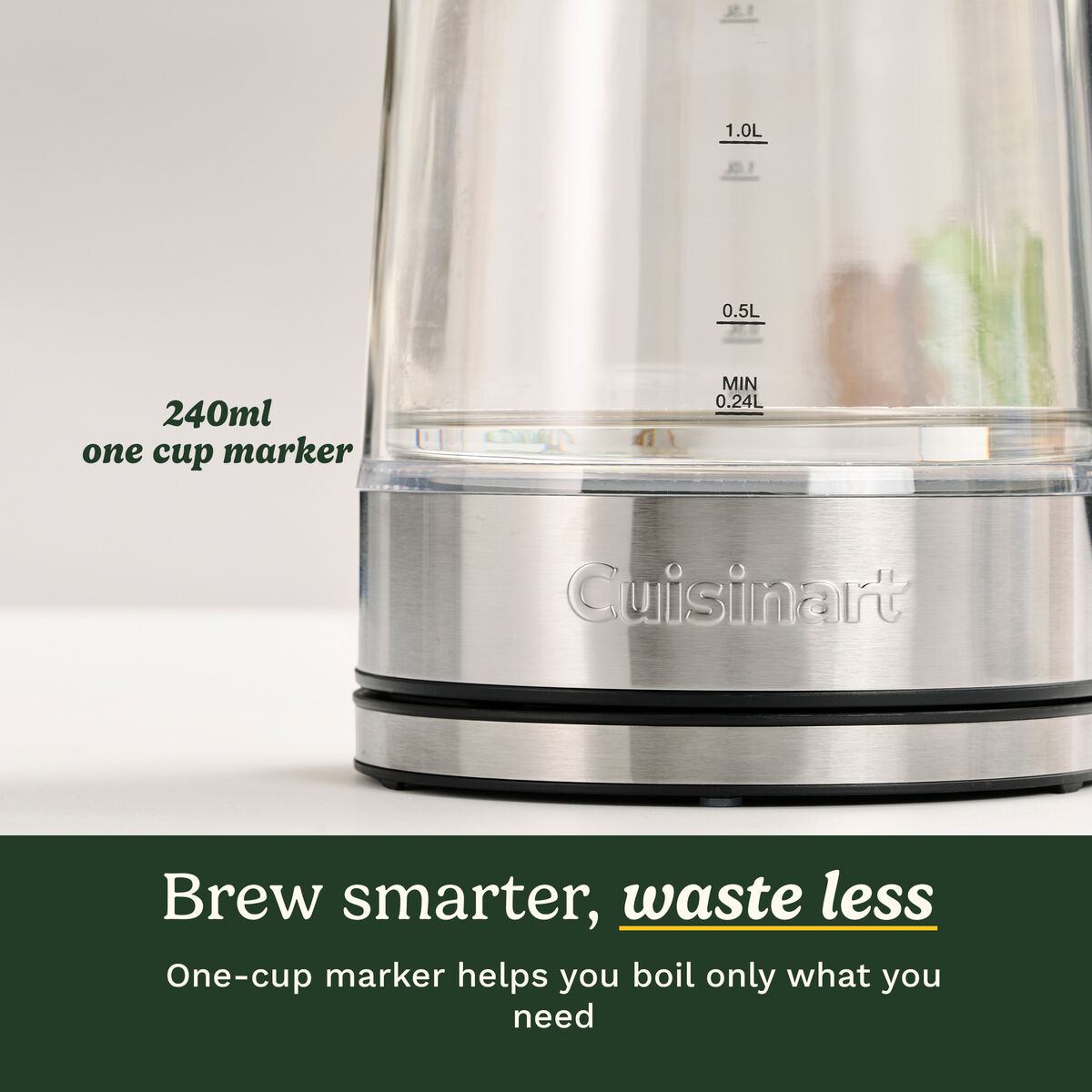 Cuisinart 1.7L Glass Kettle with Variable Temperature Control