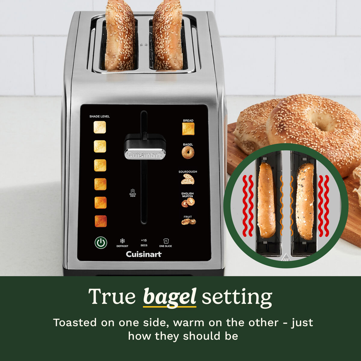 Cuisinart SimpliTouch XL Colour Touchscreen 2-Slice Toaster