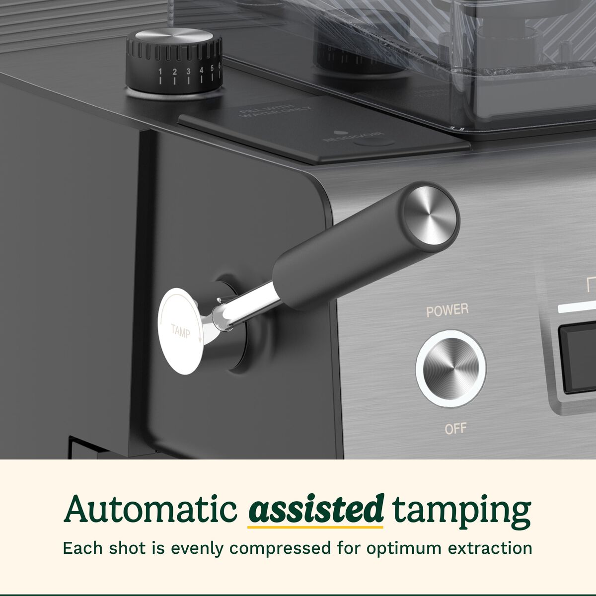 Cuisinart Grind, Tamp and Brew Espresso Machine