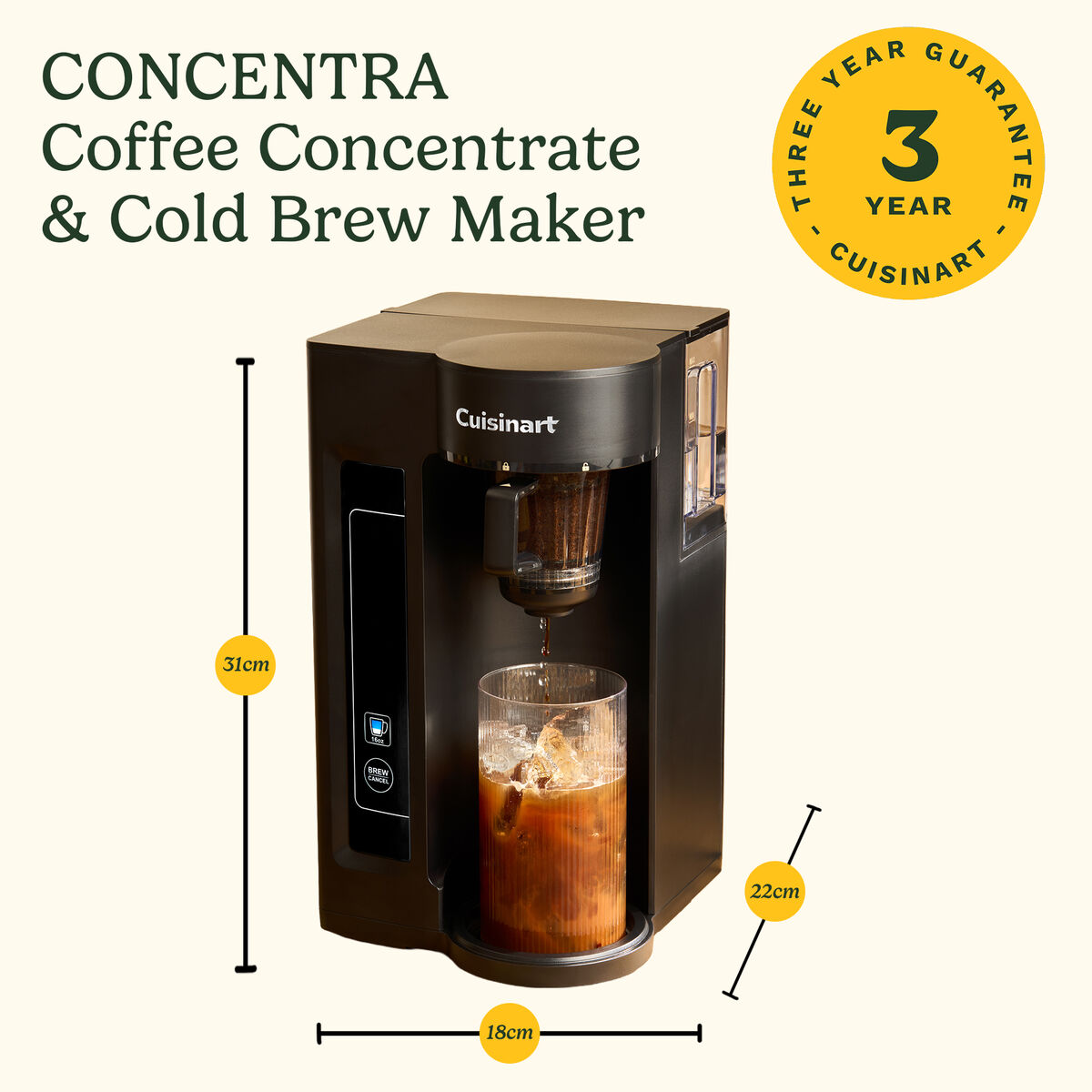 Cuisinart CONCENTRA Coffee Concentrate & Cold Brew Maker, , large 9
