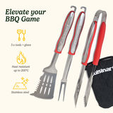 Cuisinart 3 Piece Grilling Tool Set, Black, small 2