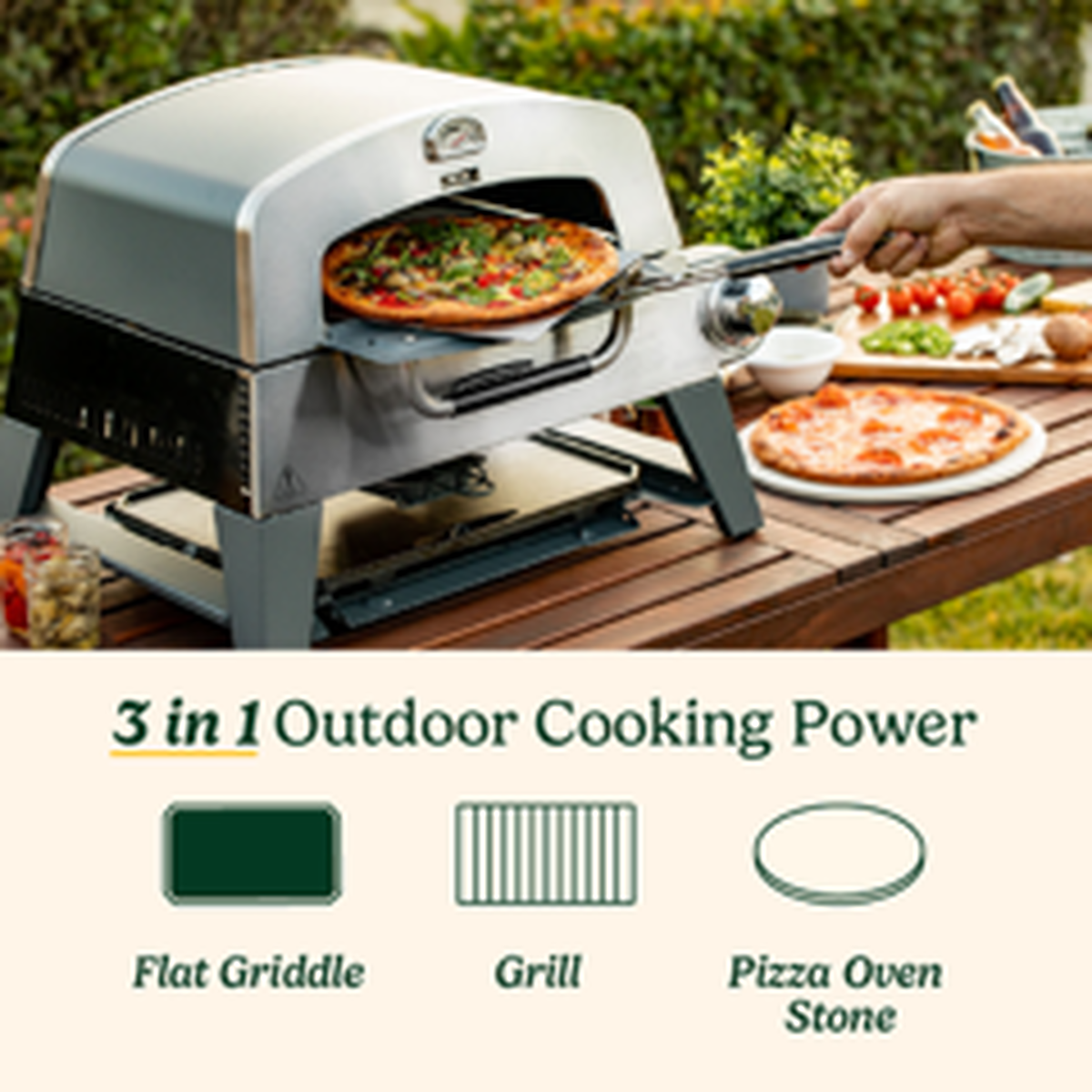 Cuisinart 3-in-1 BBQ, Grill and Pizza Oven