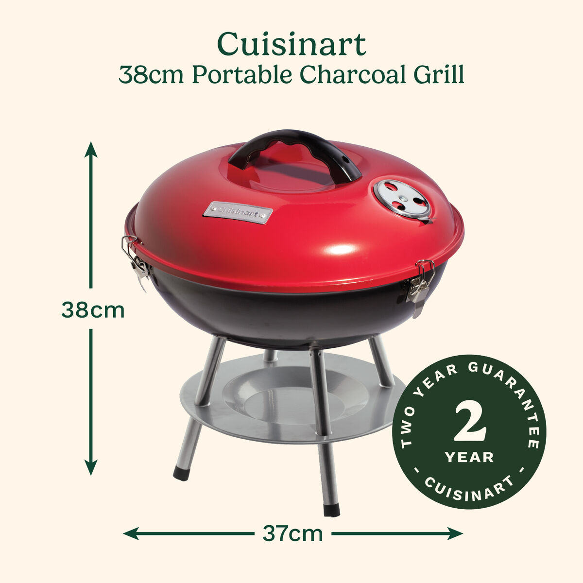 Cuisinart Portable Charcoal Grill - 35cm /14"