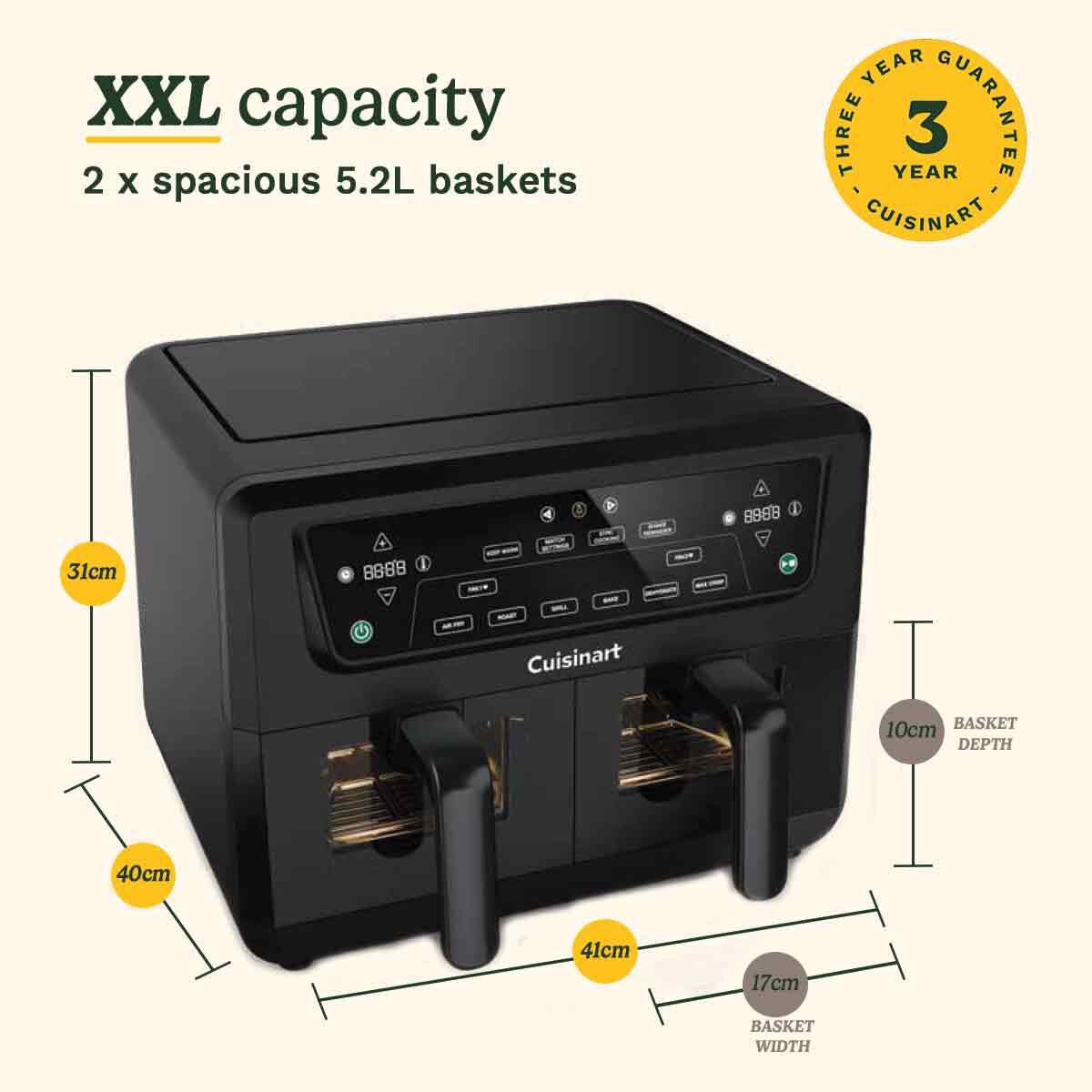 Cuisinart AirTwin XXL Dual-Zone Air Fryer