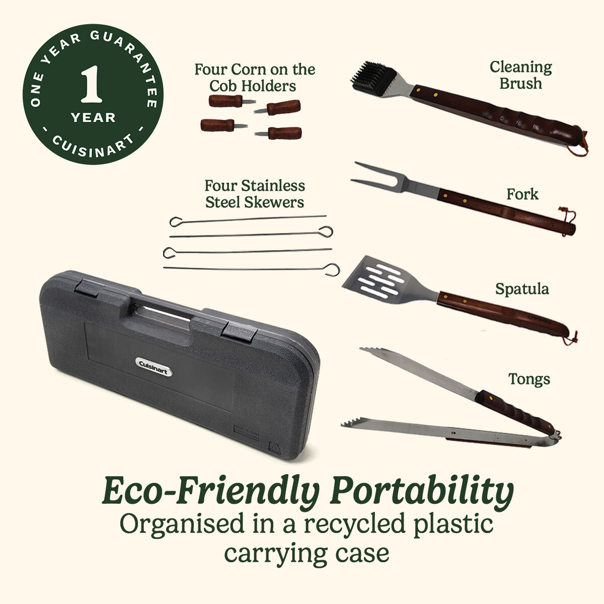 Cuisinart 13 Piece Wooden Handle Tool Set