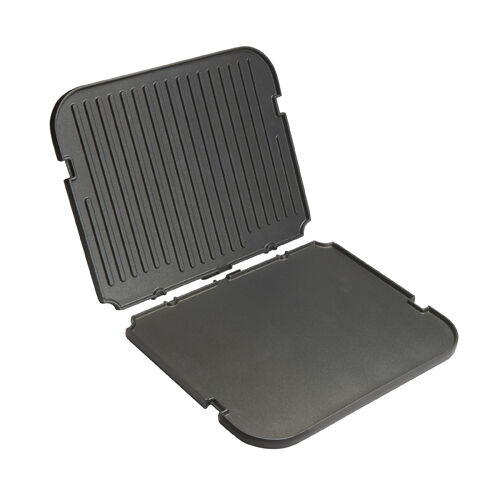 Reversible grill/griddle plates