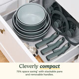 Cuisinart ClickSmart 18pcs Non-Stick Detachable Handle Cookware, , small 5