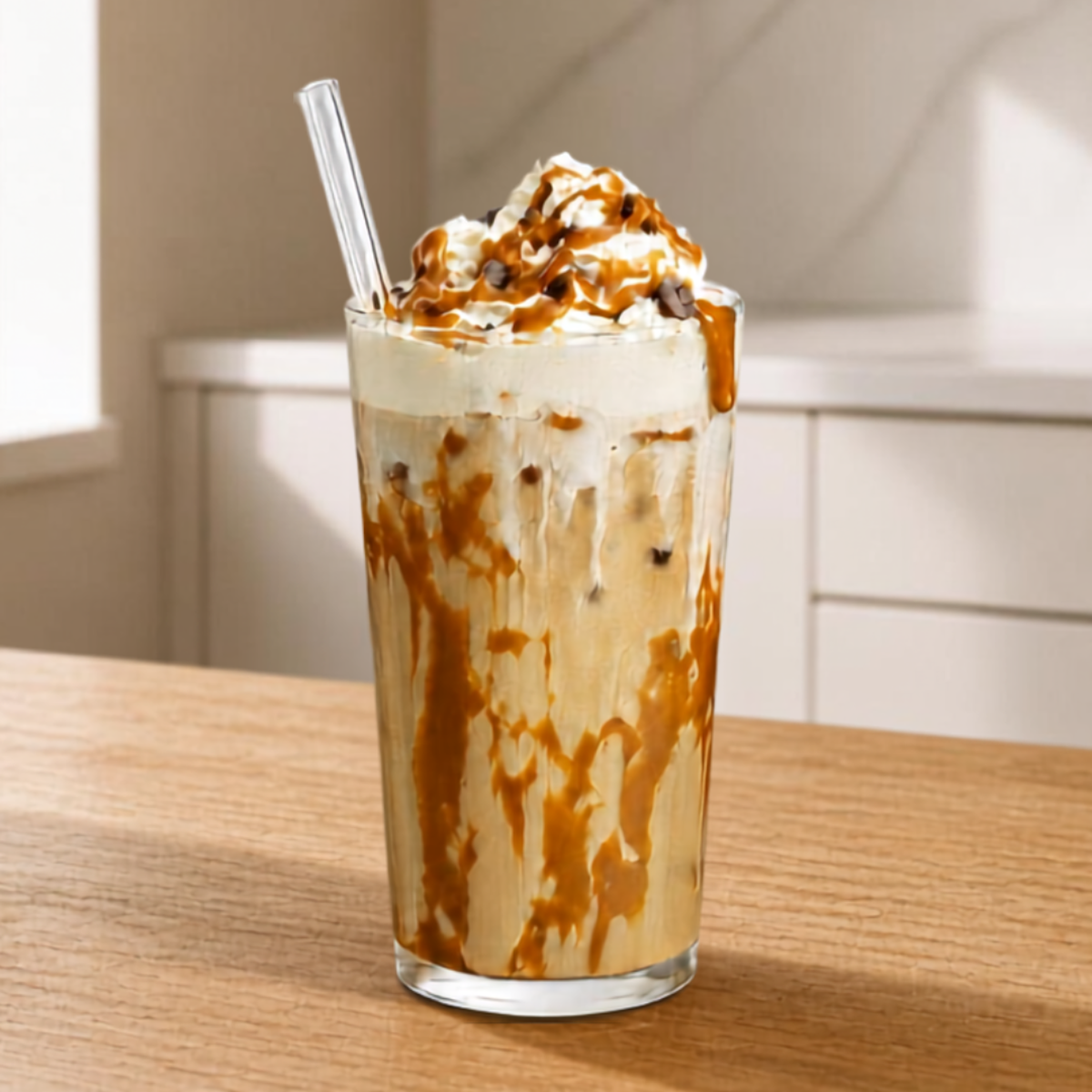 Caramel Frappe with Sweet Cream-1
