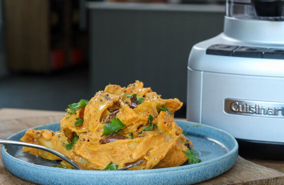 Harissa Butternut Sqash Spaghetti