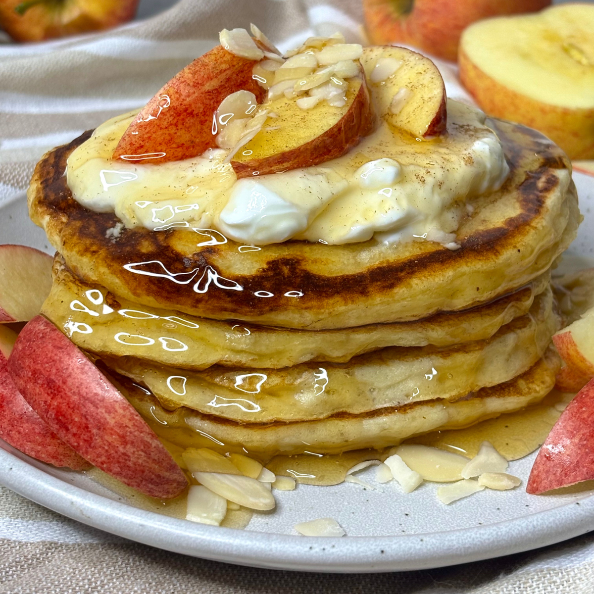 Apple & Almond Pancakes with Cinnamon-1