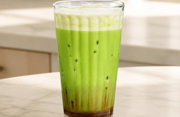 Vibrant Pistachio Latte