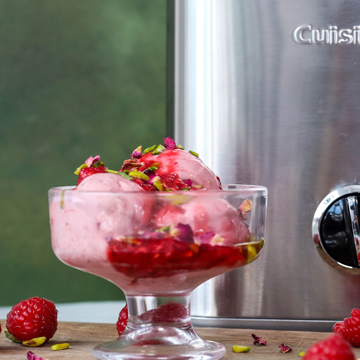 Raspberry Rose and Pistachio Ice Cream-1