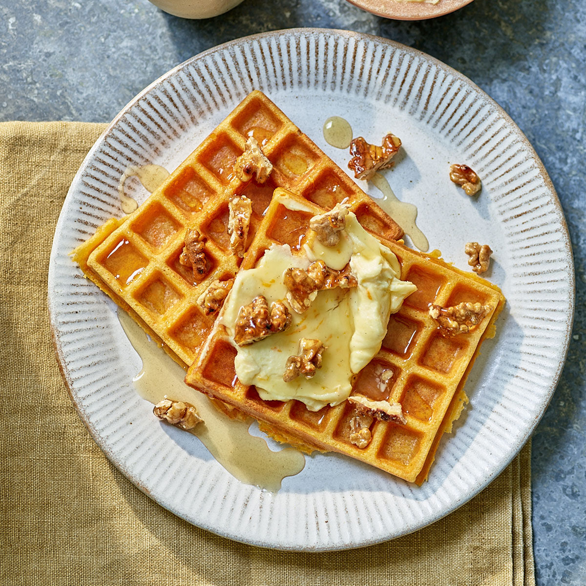 Carrot Cake Waffles