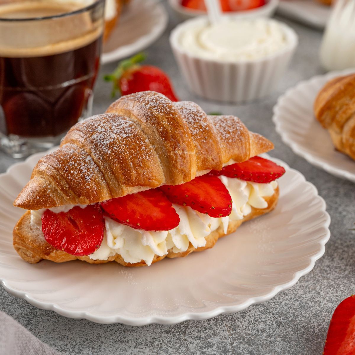 Strawberry Fruit Sando Croissant
