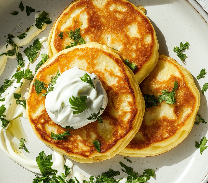  Savoury Cheese and Herb Pancakes