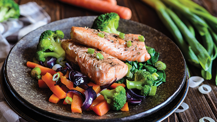 Steamed vegetables
