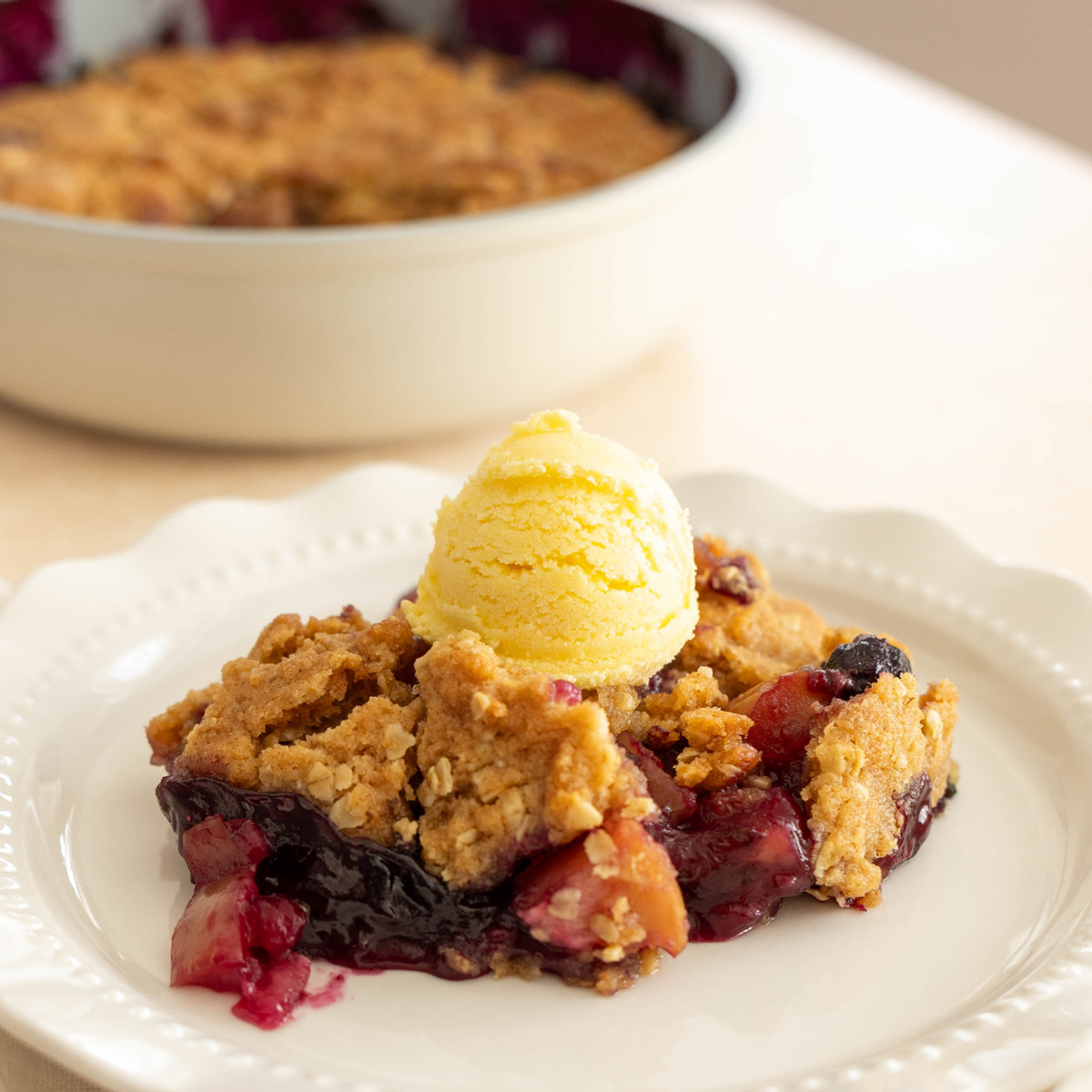 Apple and Blueberry Cobbler-1