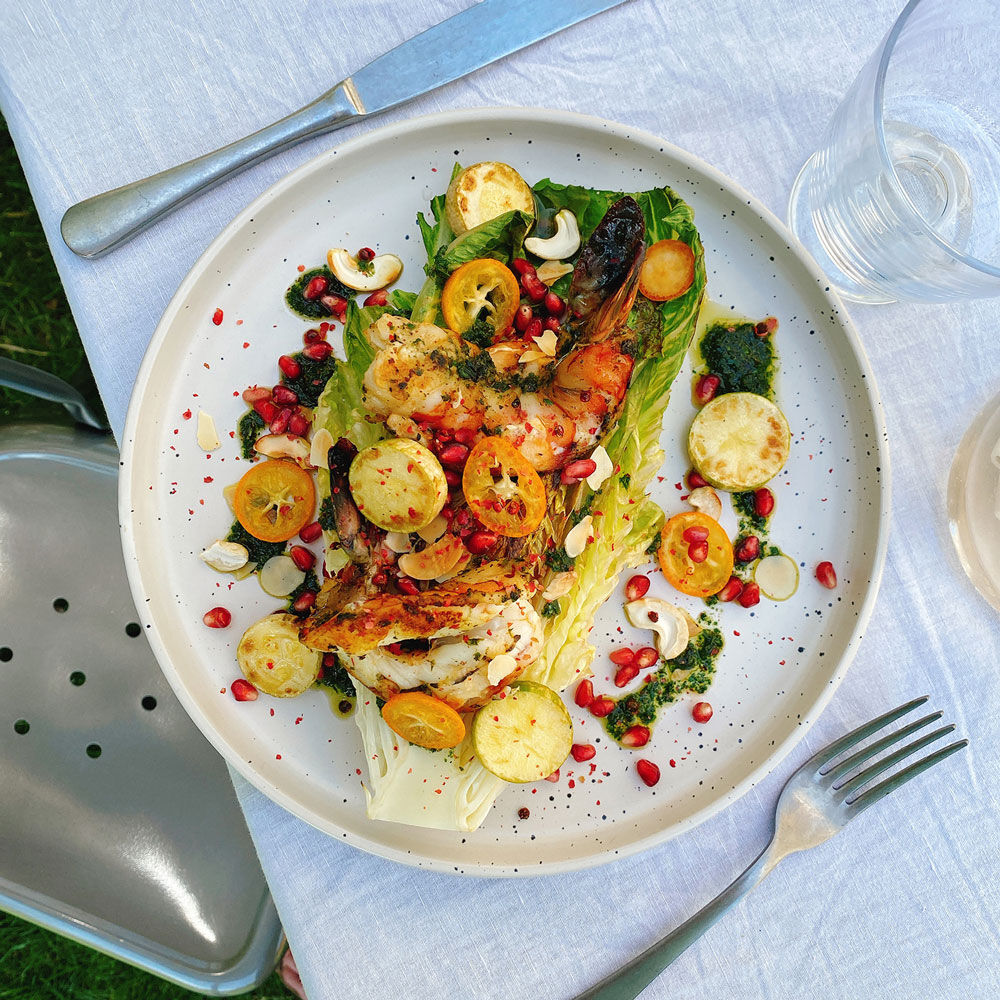 Grilled Prawn Salad
