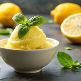 Lemon Basil Sorbet-1