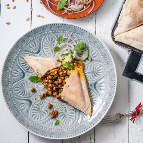 Moroccan Vegetable and Feta Flatbreads