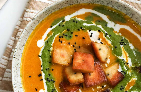 Tandoori Carrot and Sweet Potato Soup