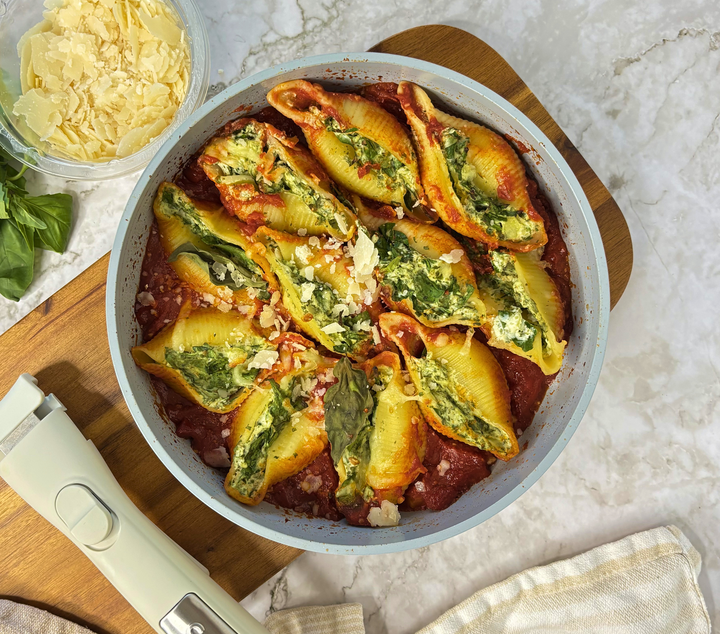 Ricotta stuffed pasta shells