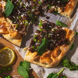 Lamb, Pea & Mint Open Spring Pie-1