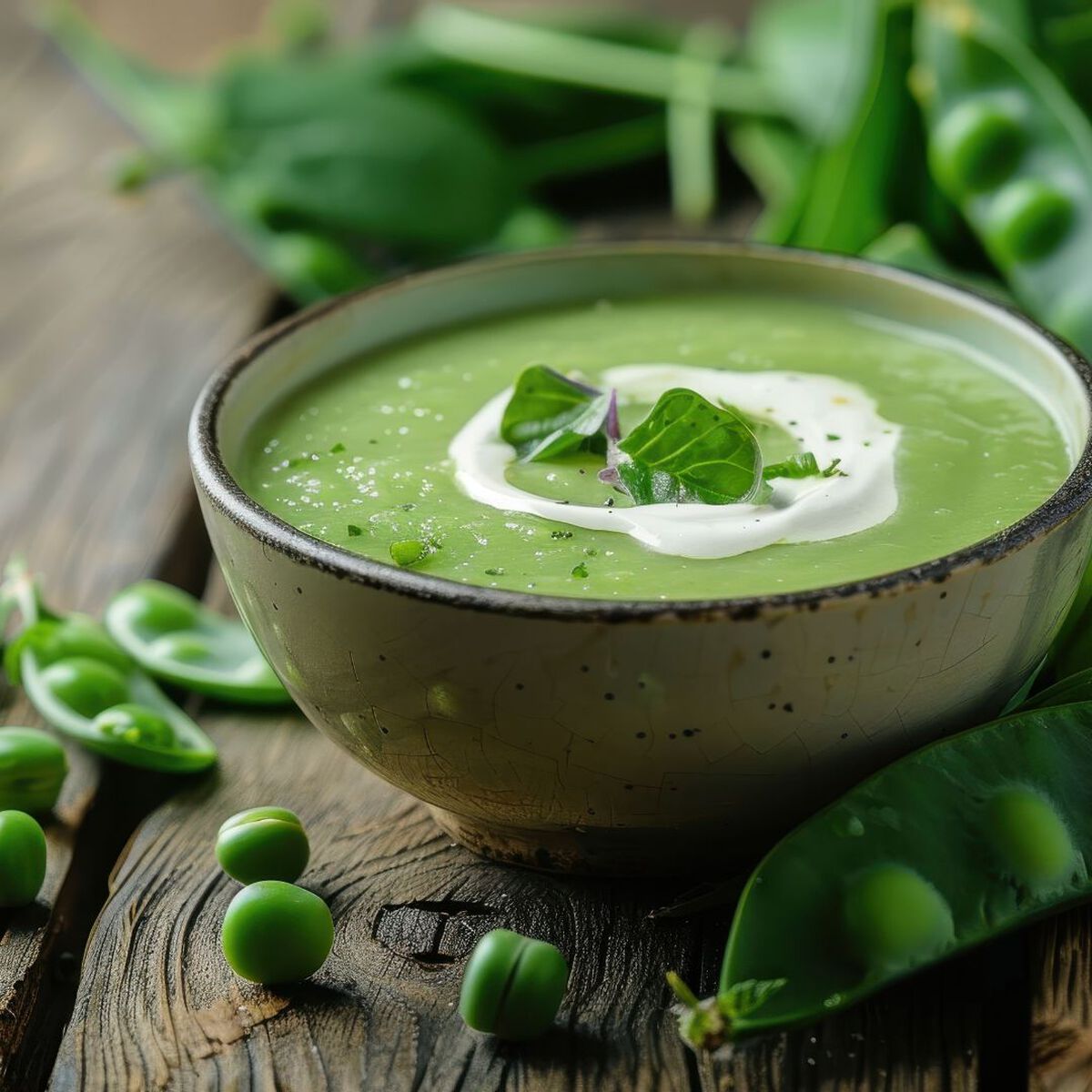 Pea and Mint Soup-1