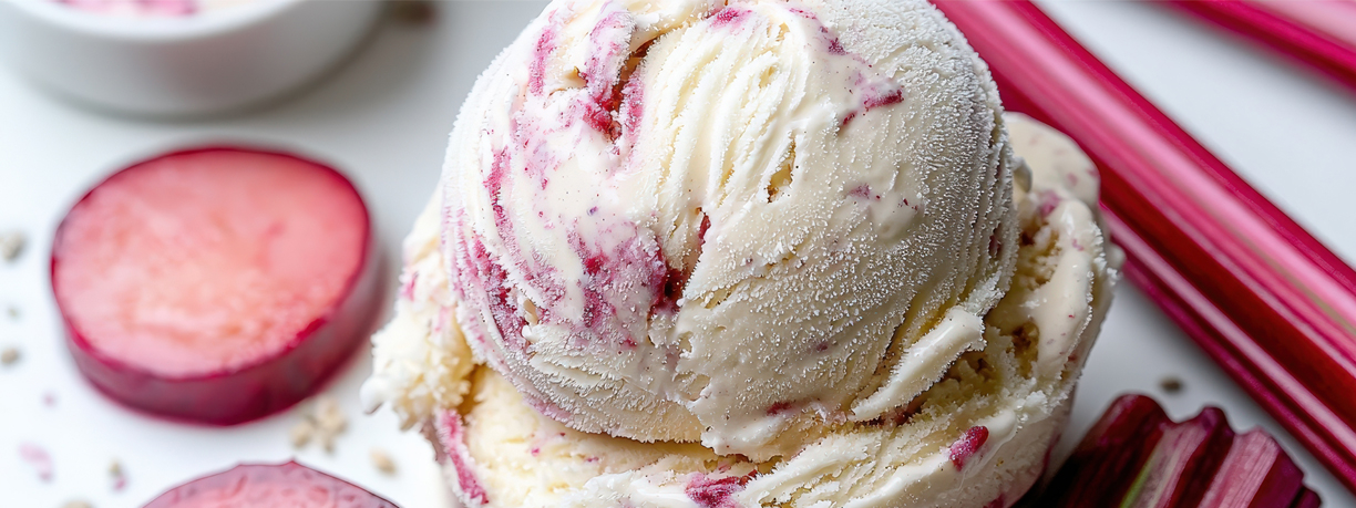 Rhubarb and Custard Ice Cream