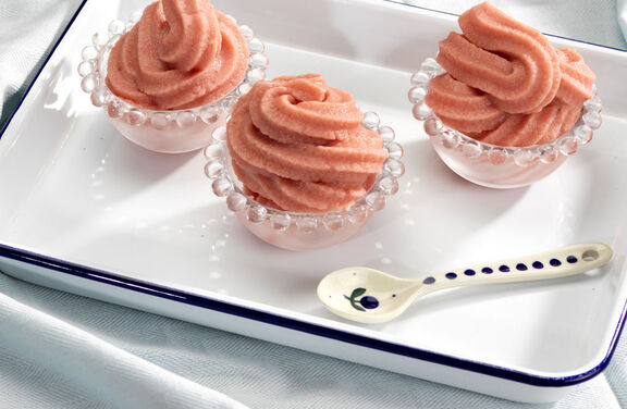 Dairy Free Strawberry & Banana Soft Serve Ice Cream