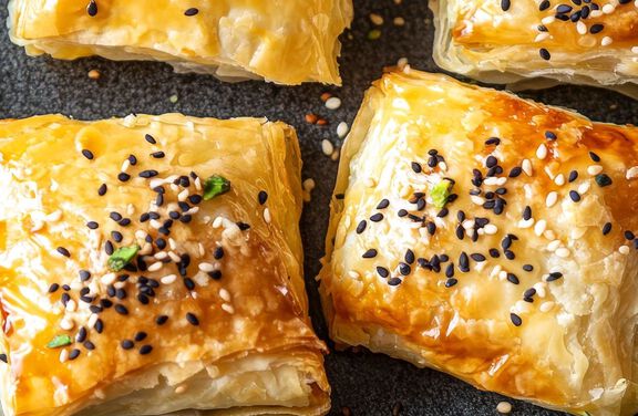 Air Fryer Filo Feta Bites