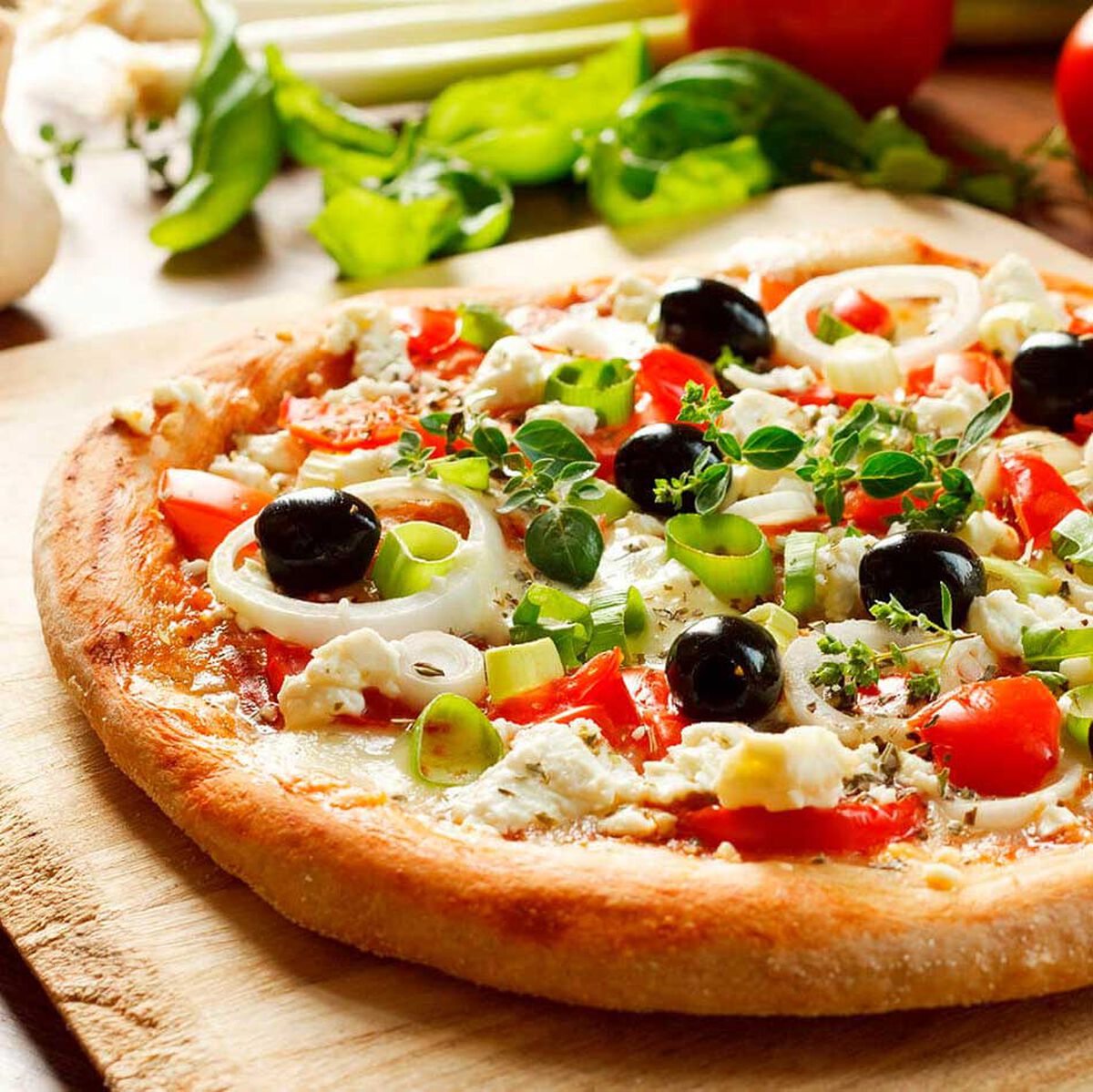 Mediterranean Vegetable Pizza-1