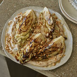 Hispi Cabbage with Bean Purée-1