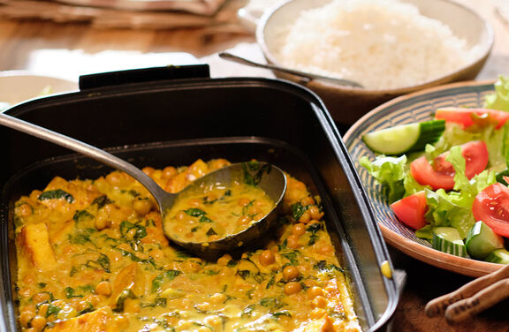 Tofu and Chickpea Curry