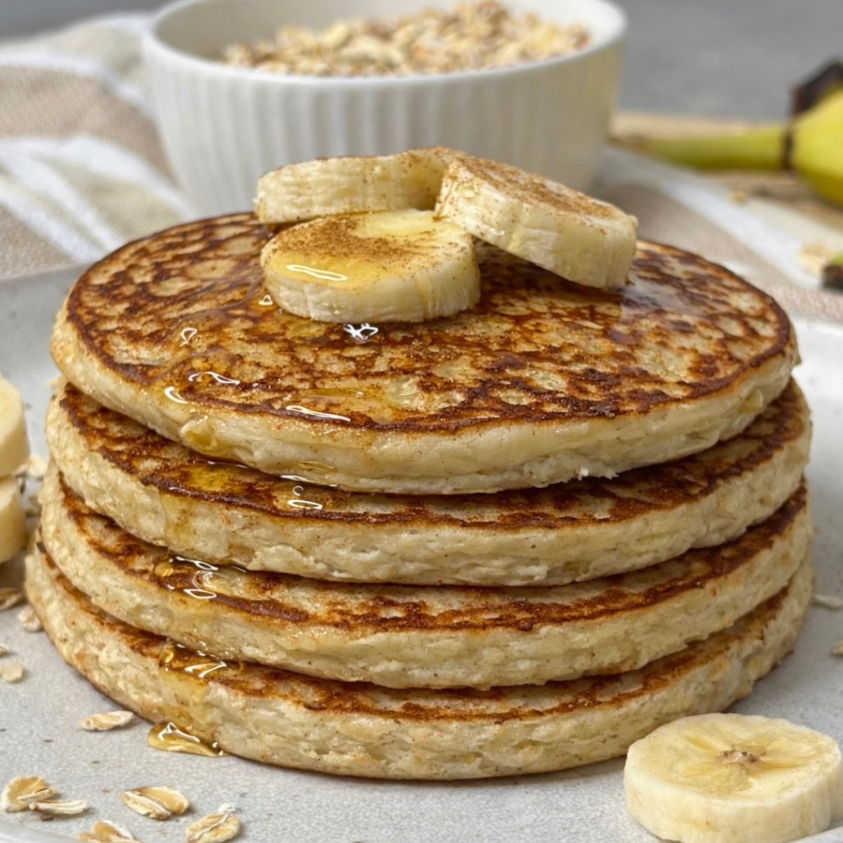 Banana & Oat Pancakes with Greek Yoghurt-1