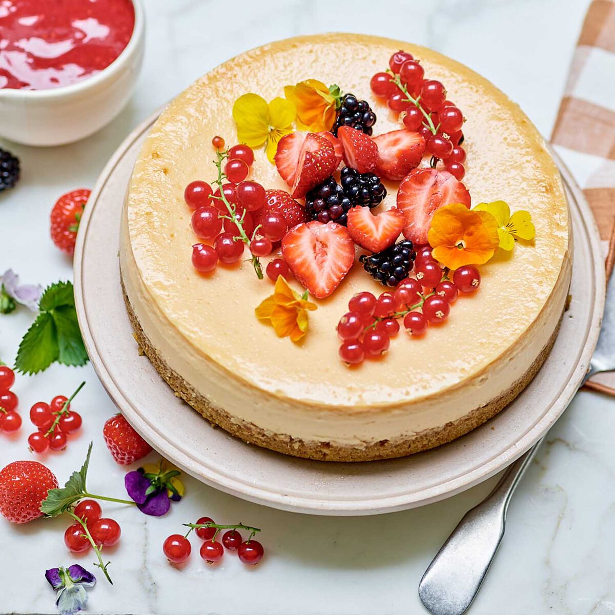 Baked Vanilla Cheesecake-1