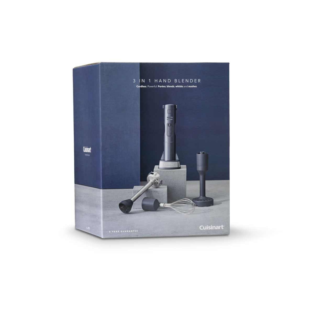 3 in 1 Cordless Hand Blender Midnight Grey CSB300BU Cuisinart