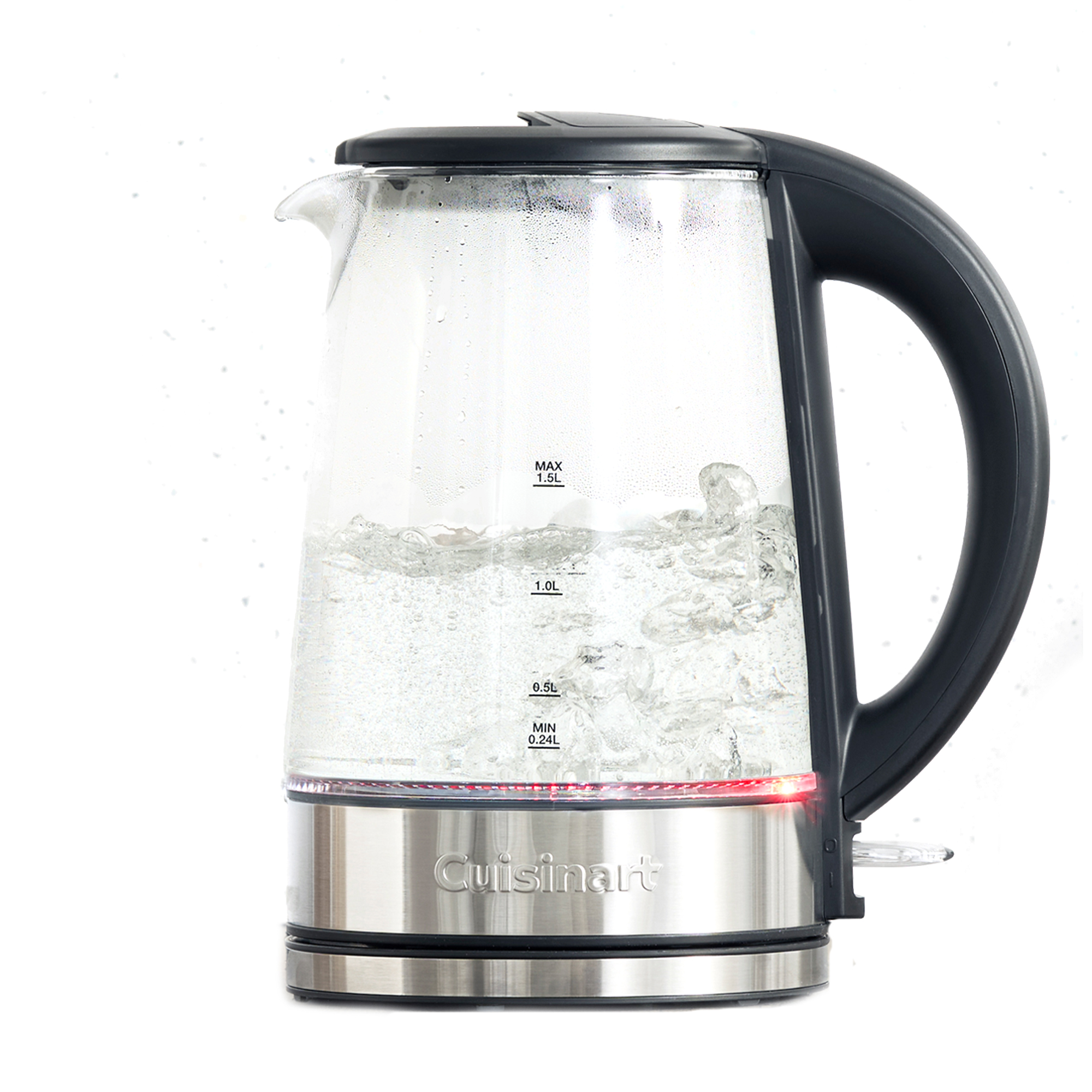 Cuisinart Red 1.5L Glass Kettle |