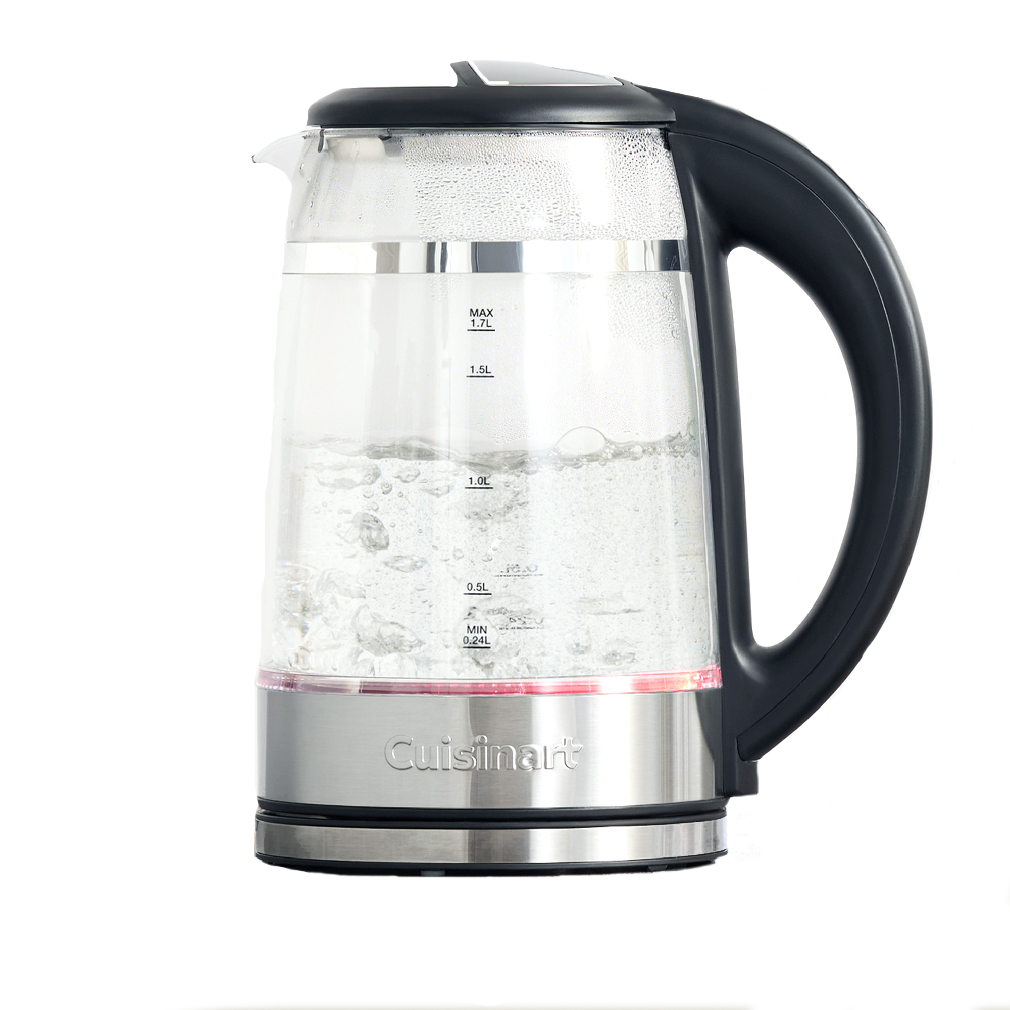 Cuisinart Red/Green 1.7L Glass Kettle |