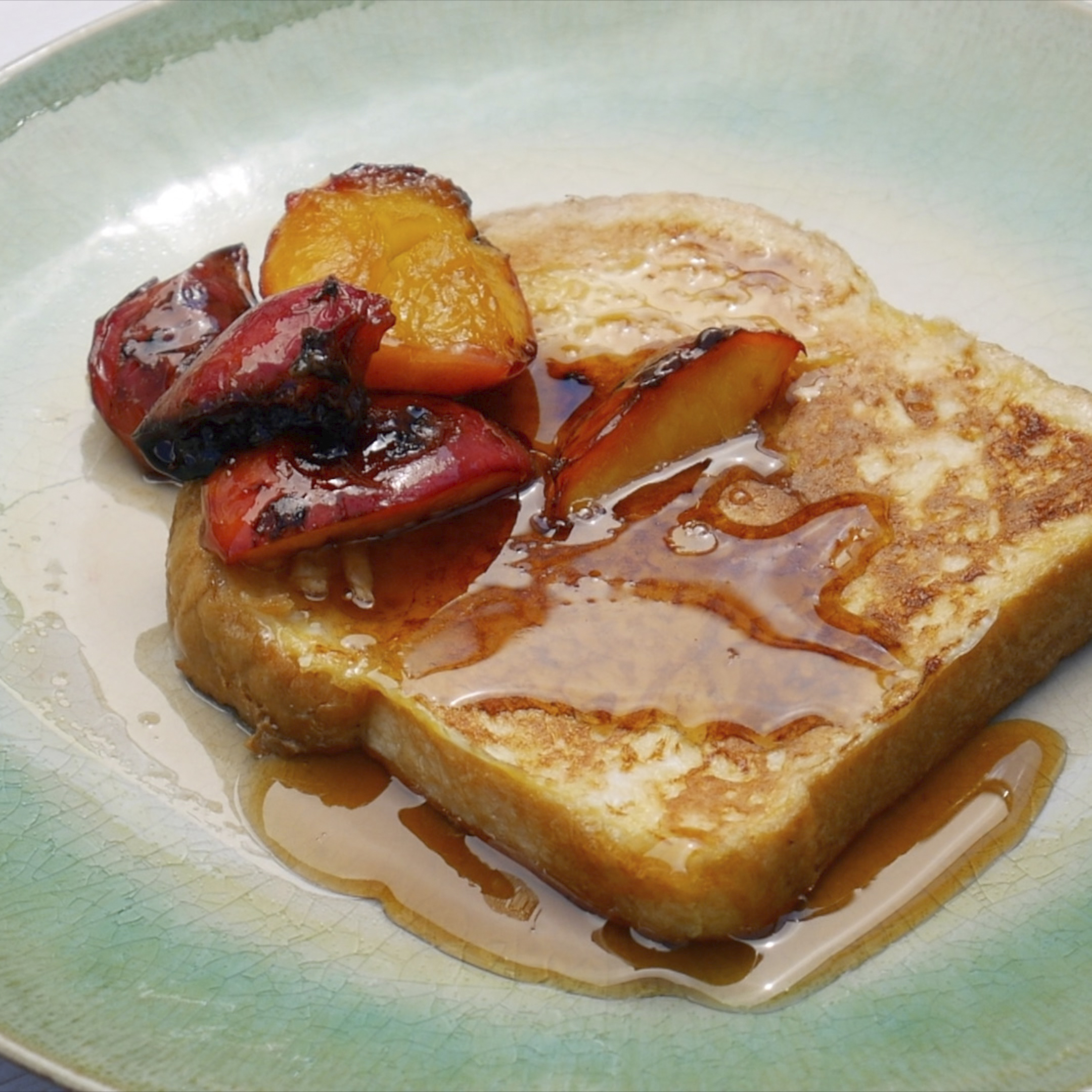 French Toast with Grilled Nectarines